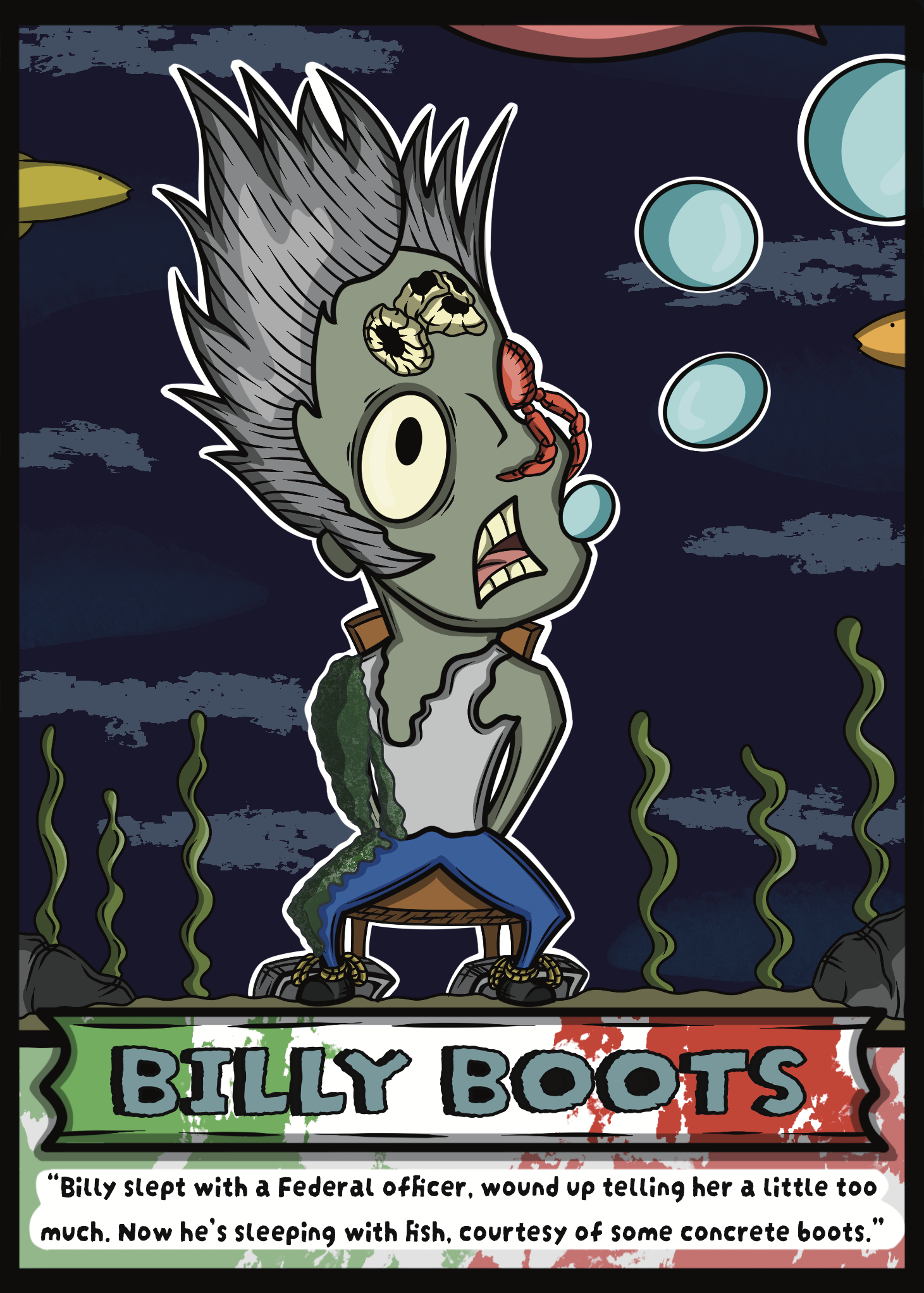 Billy Paizombies trading card
