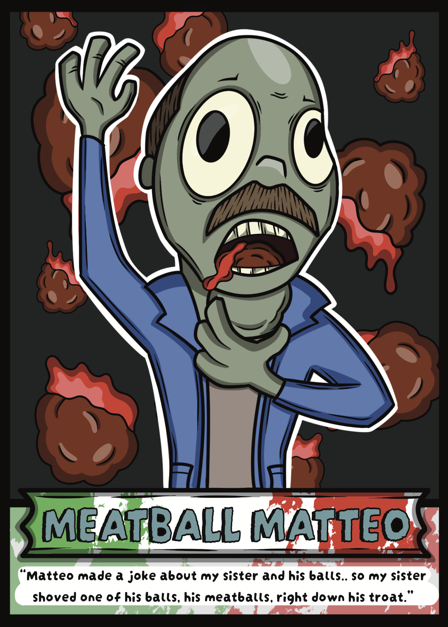 Matteo Paizombies trading card