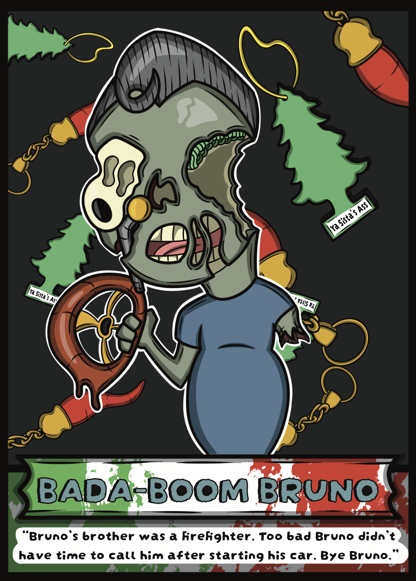 Bruno Paizombies trading card