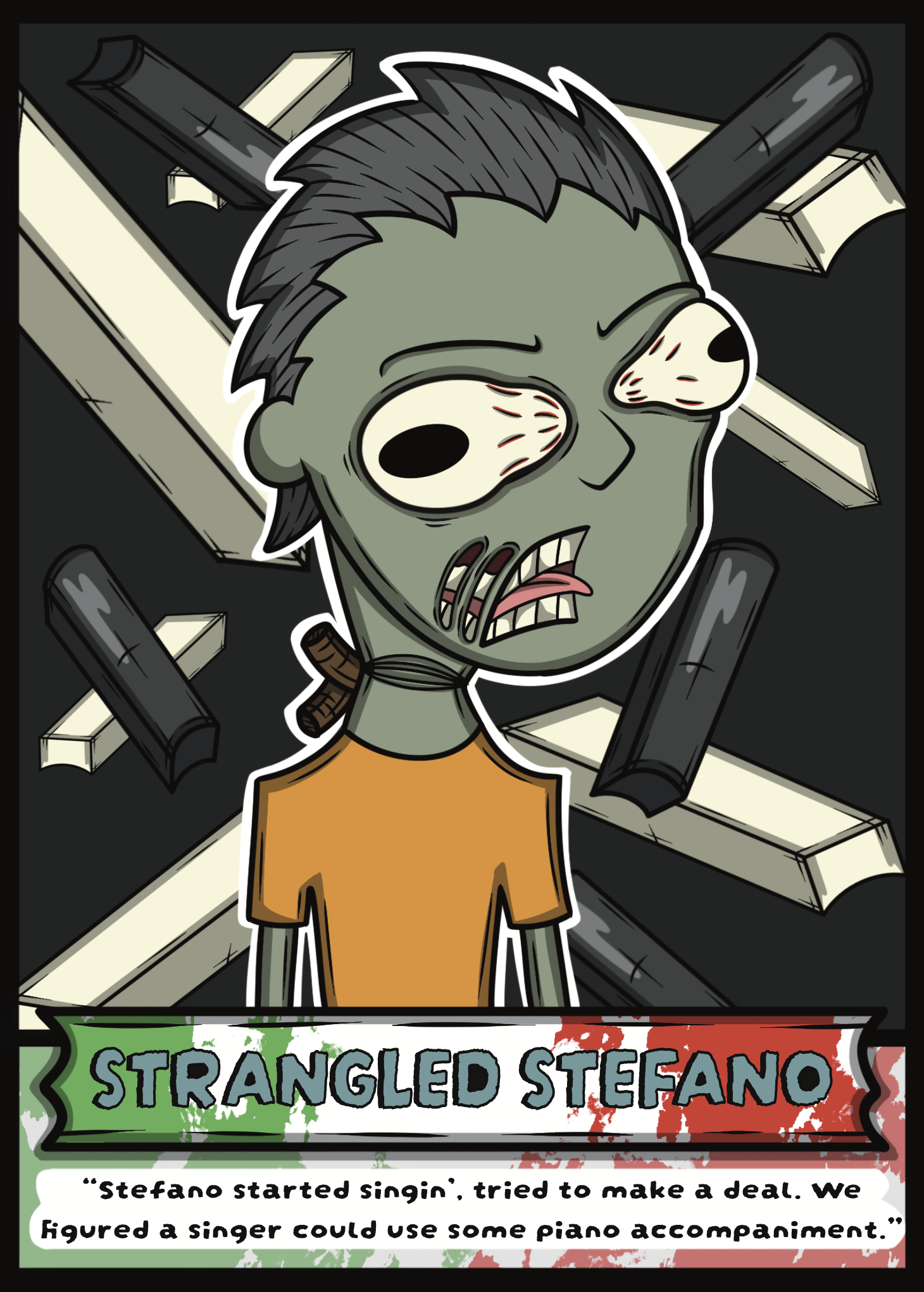 Stefano Paizombies trading card