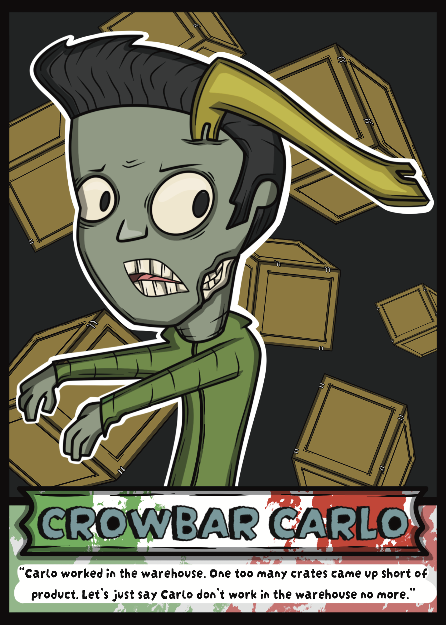 Carlo Paizombies trading card
