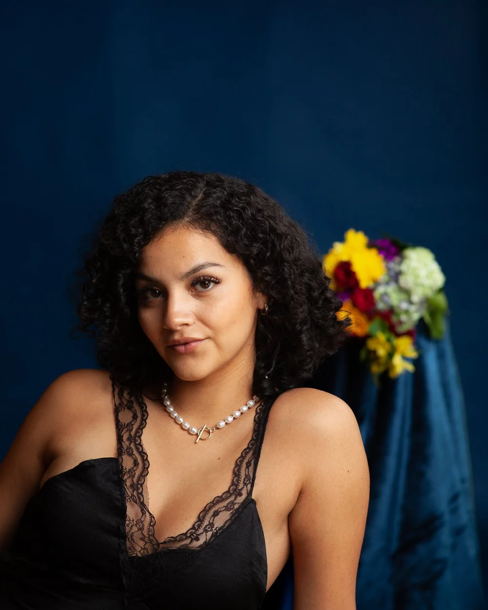 An editorial studio portrait