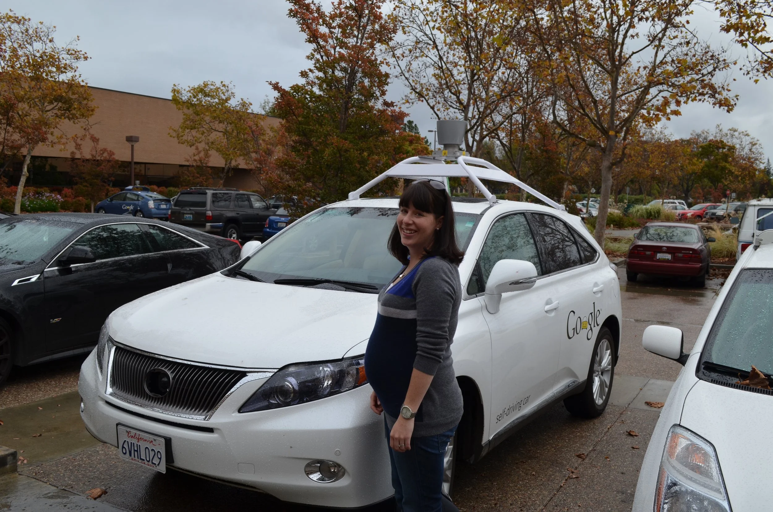 Monica with the Chauffeur prototype