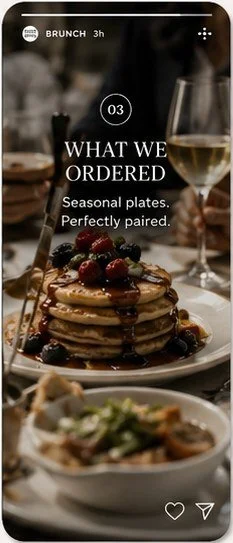 What we ordered