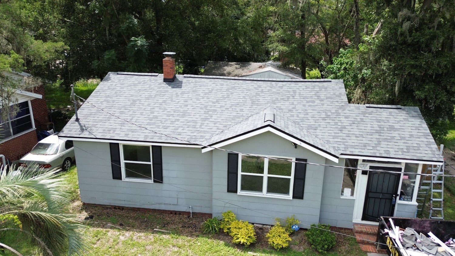 Finished 7V roof replacement on a single-story home