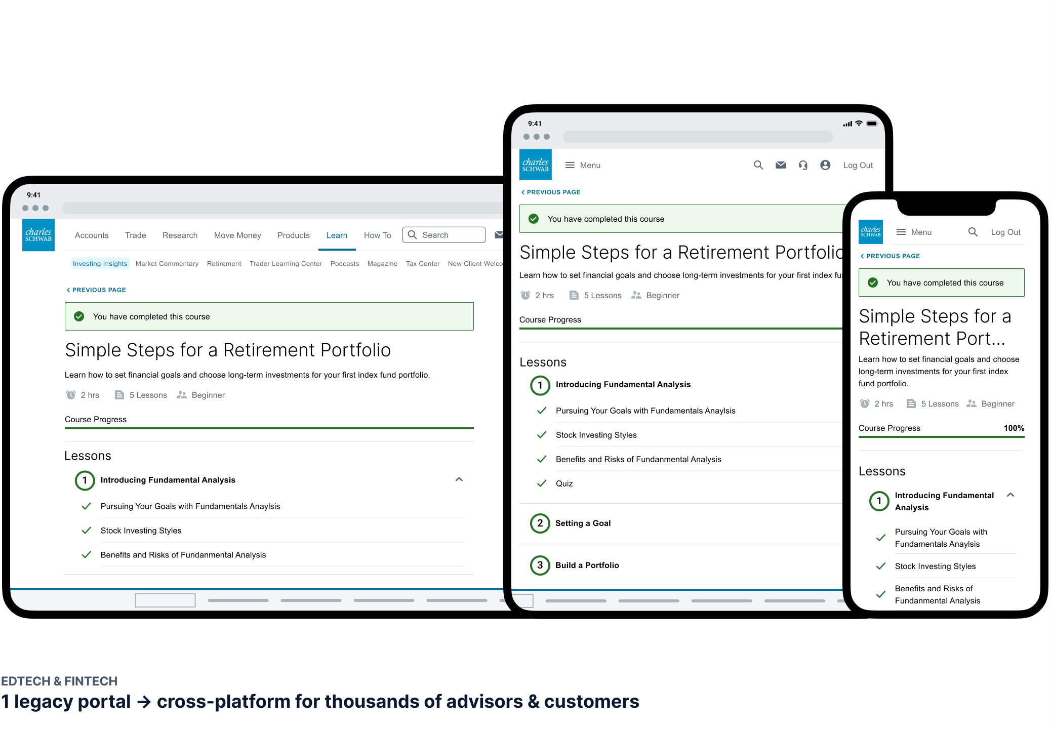 Schwab Modernized Learning Ecosystem