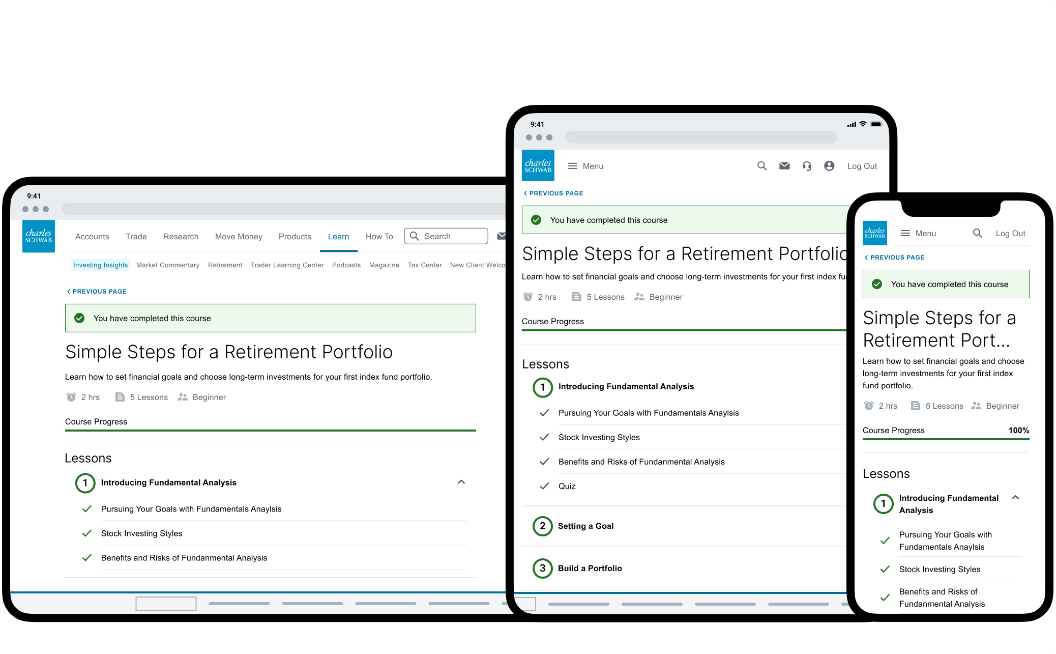 Schwab Modernized Learning Ecosystem