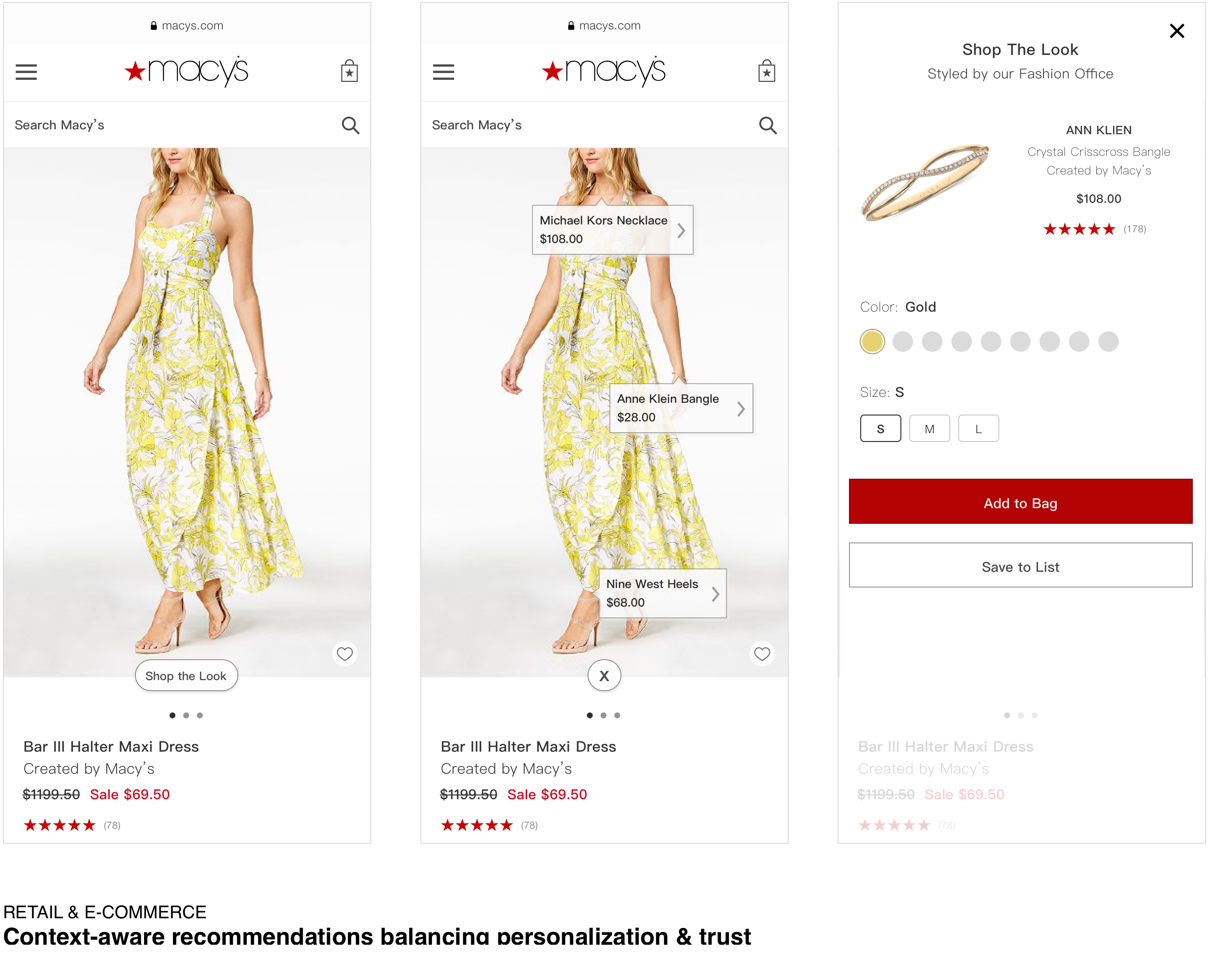 Macy's Recommendation Strategy