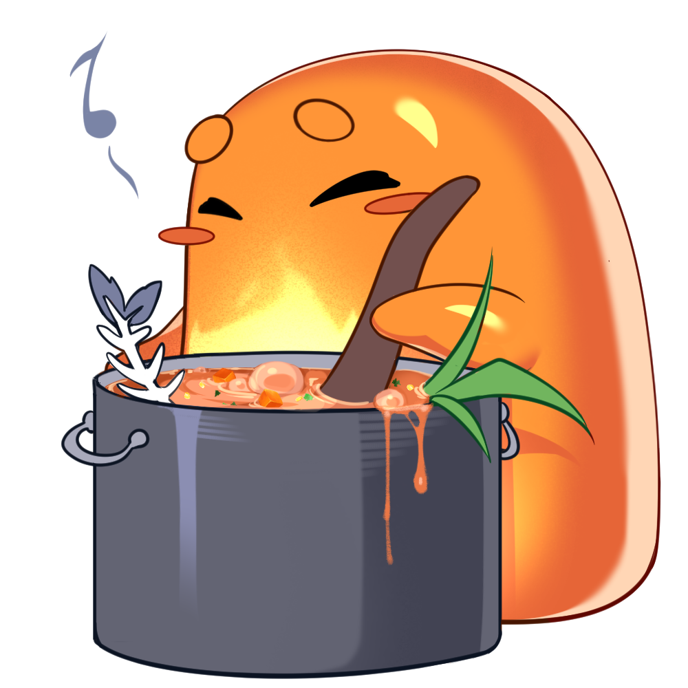 The spirit stirring a pot