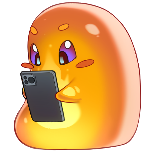 The spirit holding a phone