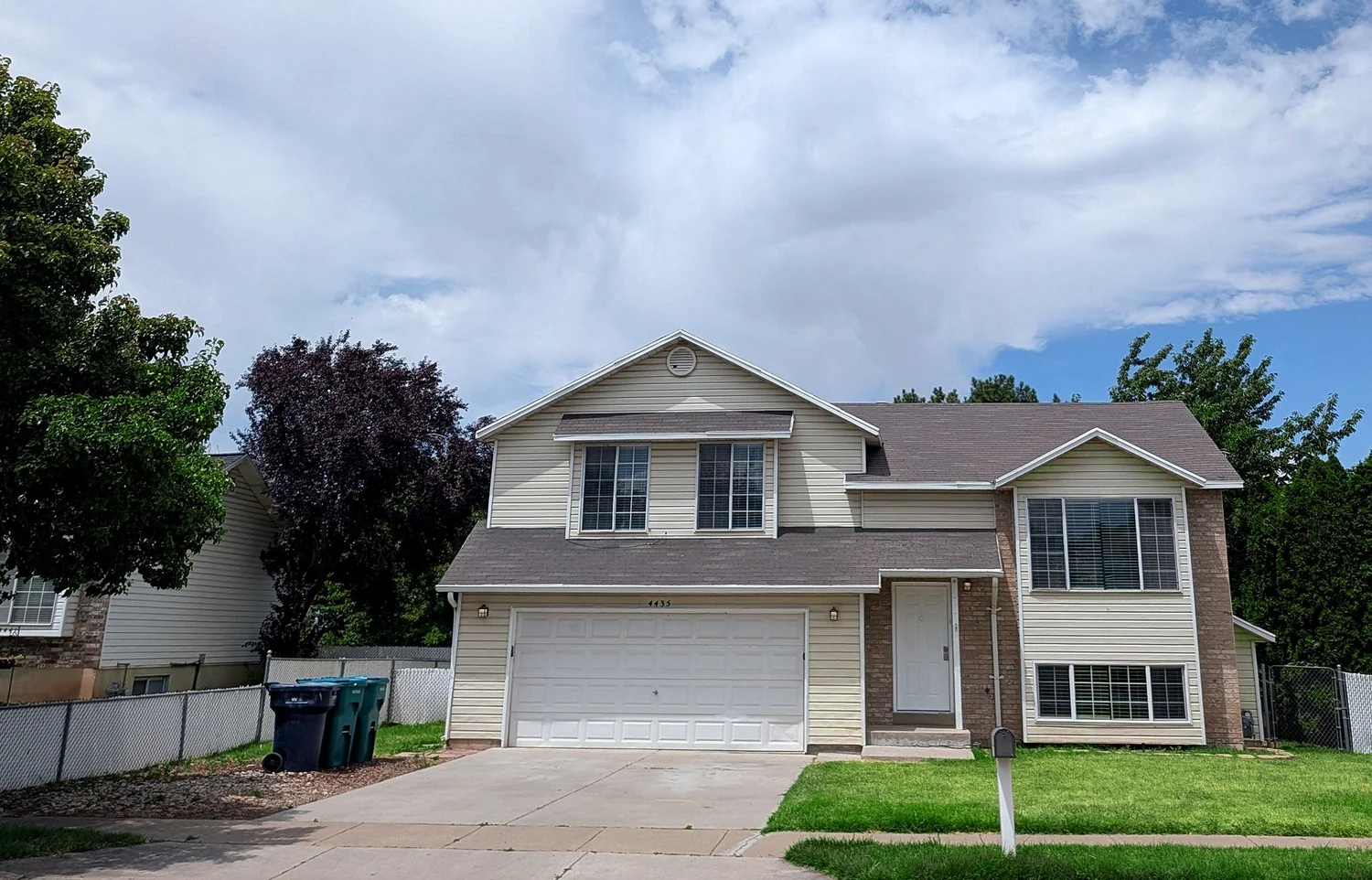 Completed single-family home delivered by one contractor