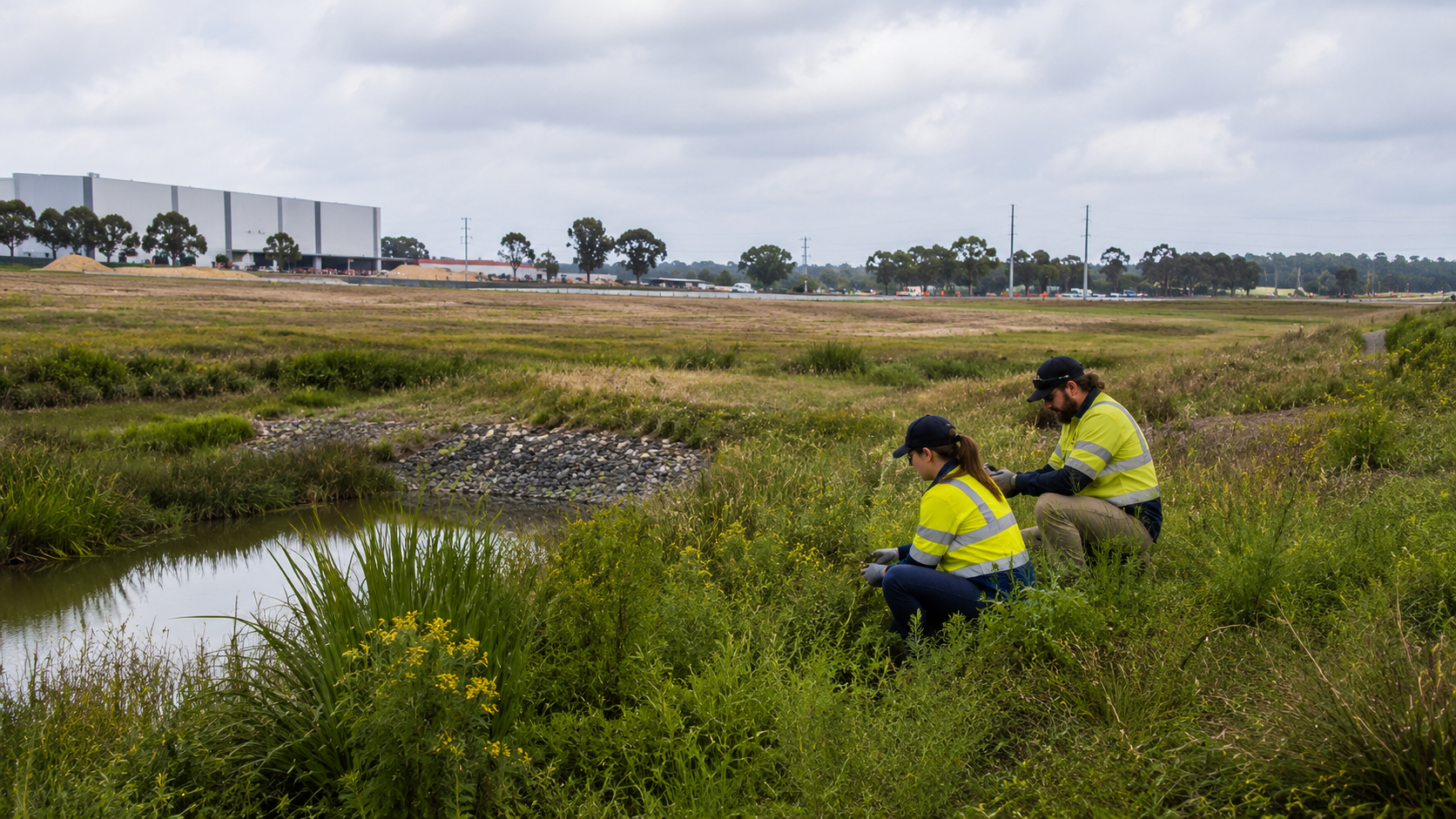 Kemps Creek development site environmental compliance area