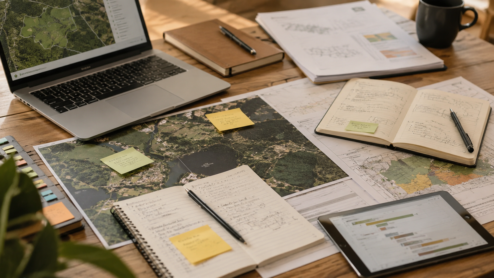 Risk reduction planning documents and maps
