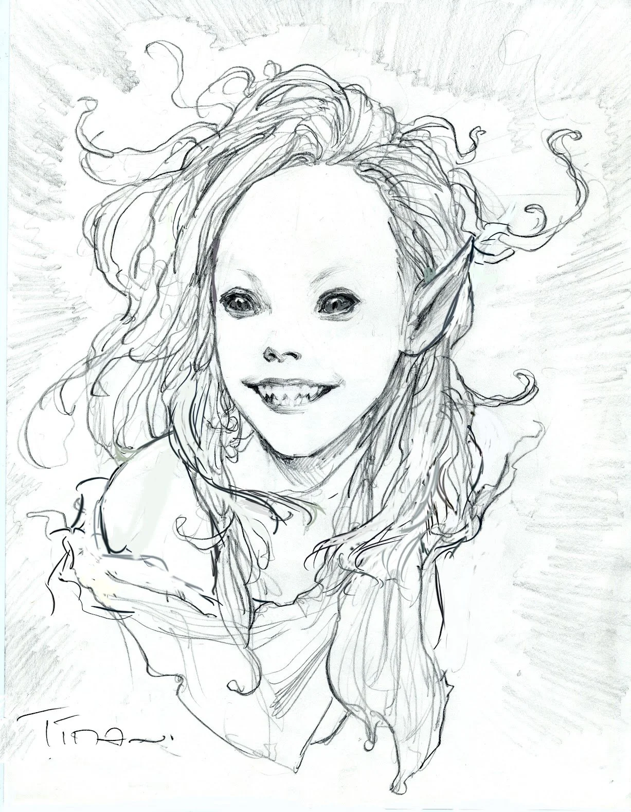 Young transformed character