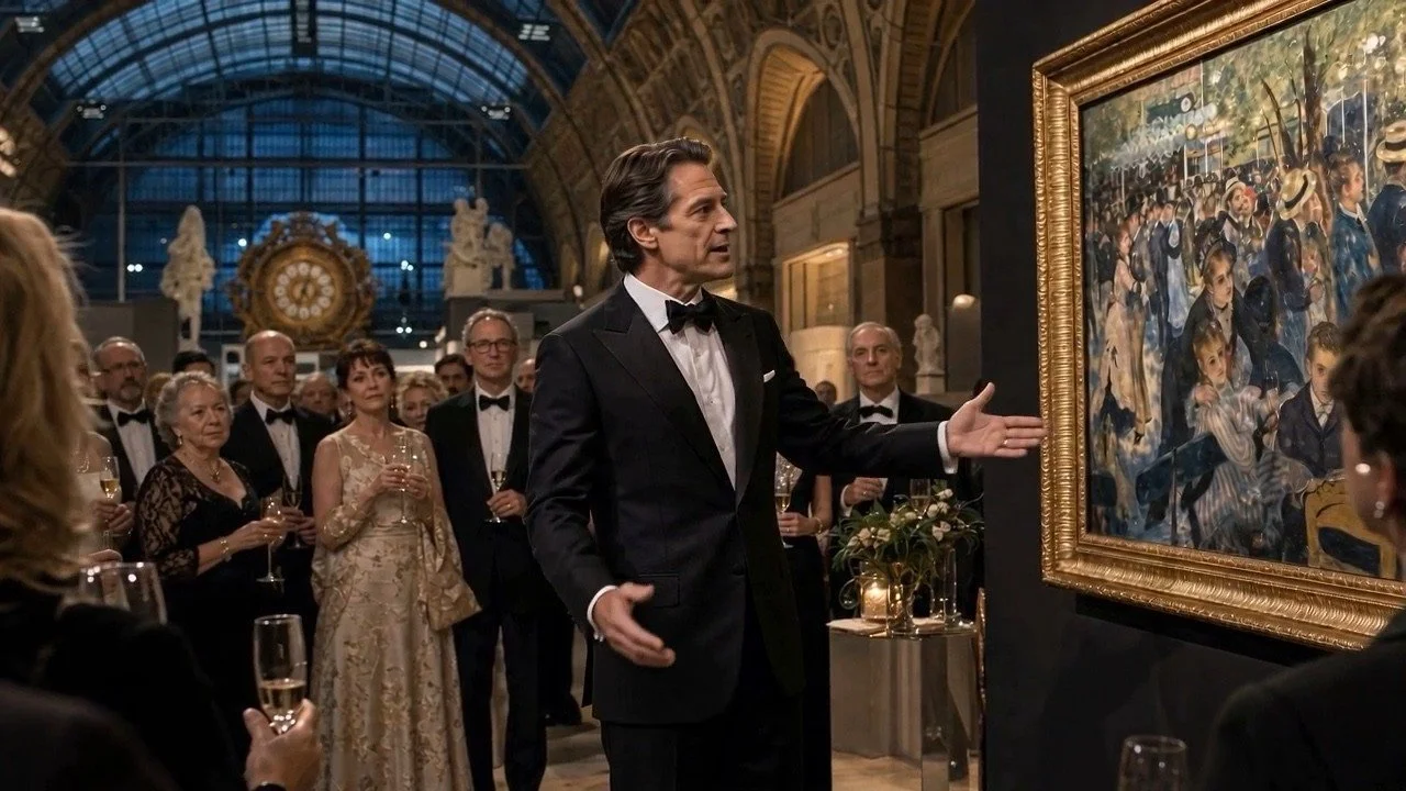 Etienne at the museum gala