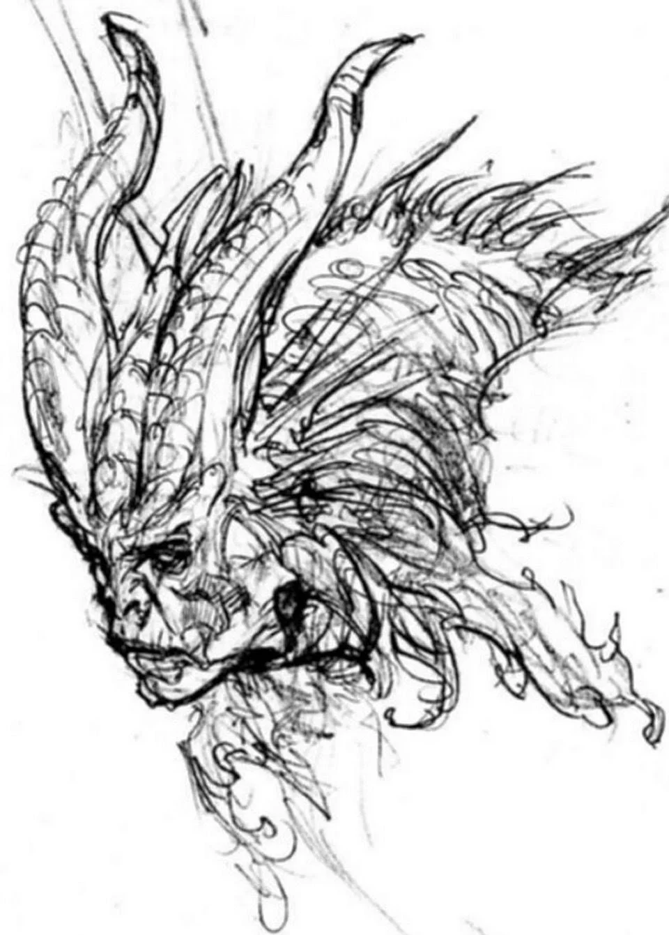 Horned creature study
