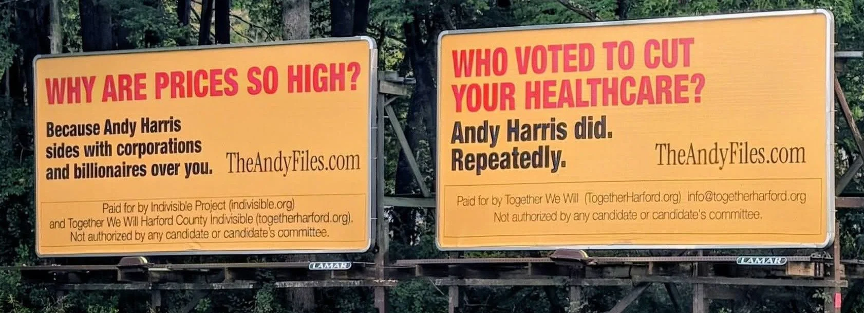 Together Harford billboard in Harford County