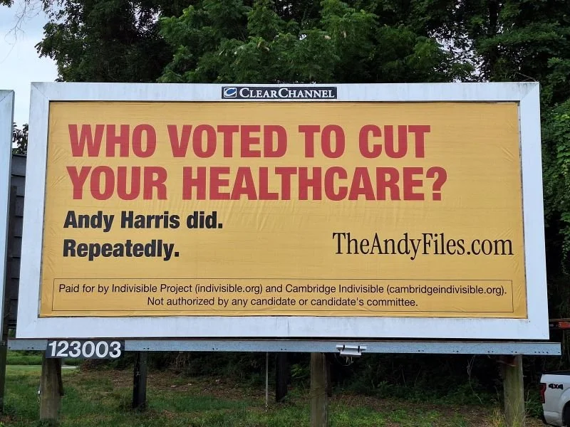Who voted to cut your healthcare? Andy Harris did. Repeatedly. TheAndyFiles.com