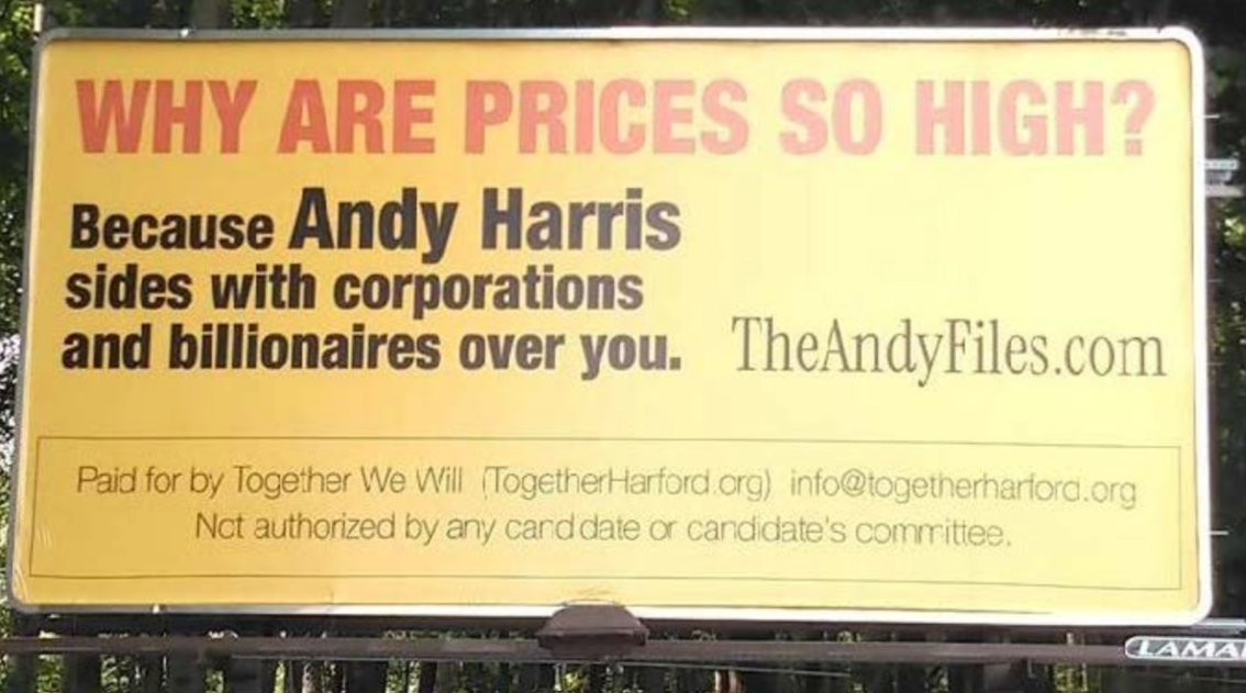 Together Harford billboard in Harford County