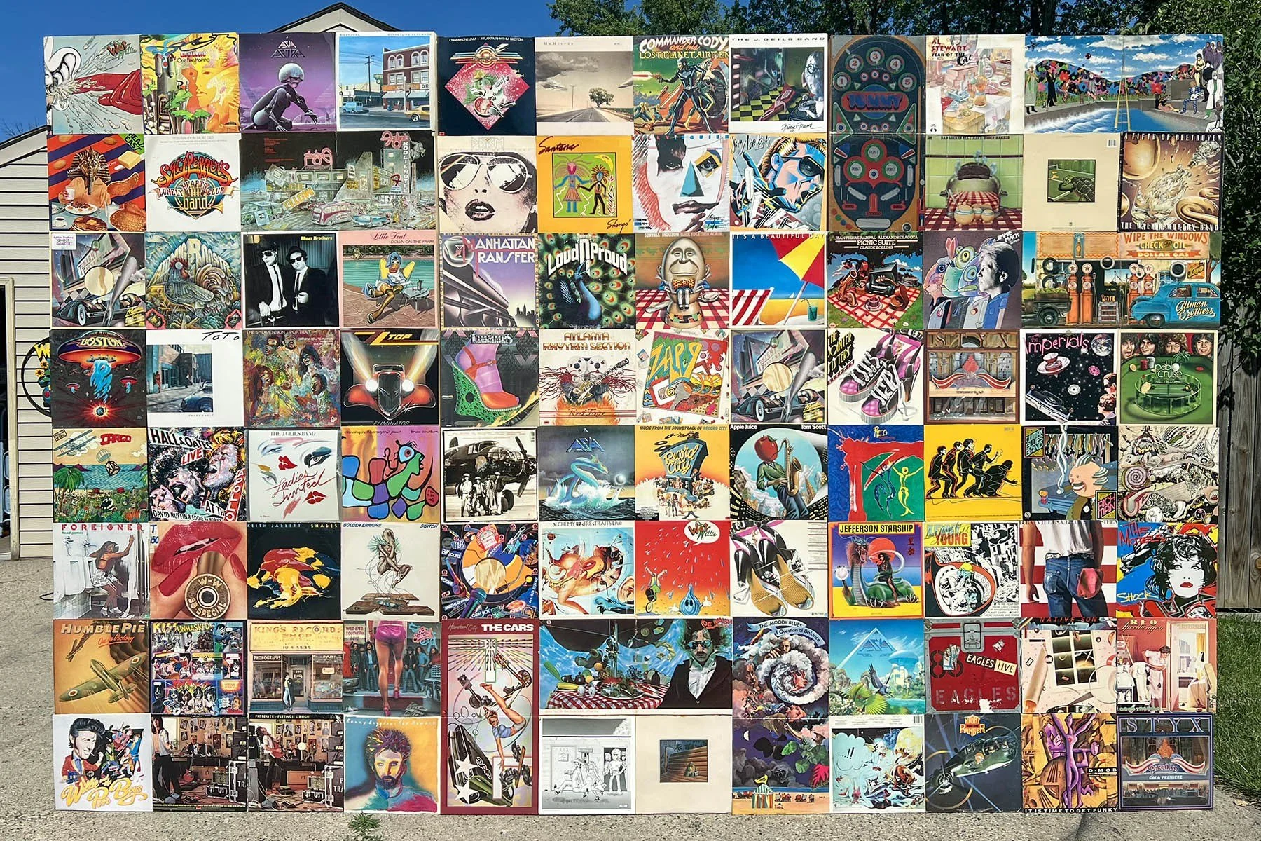 Album Cover Wall backdrop.