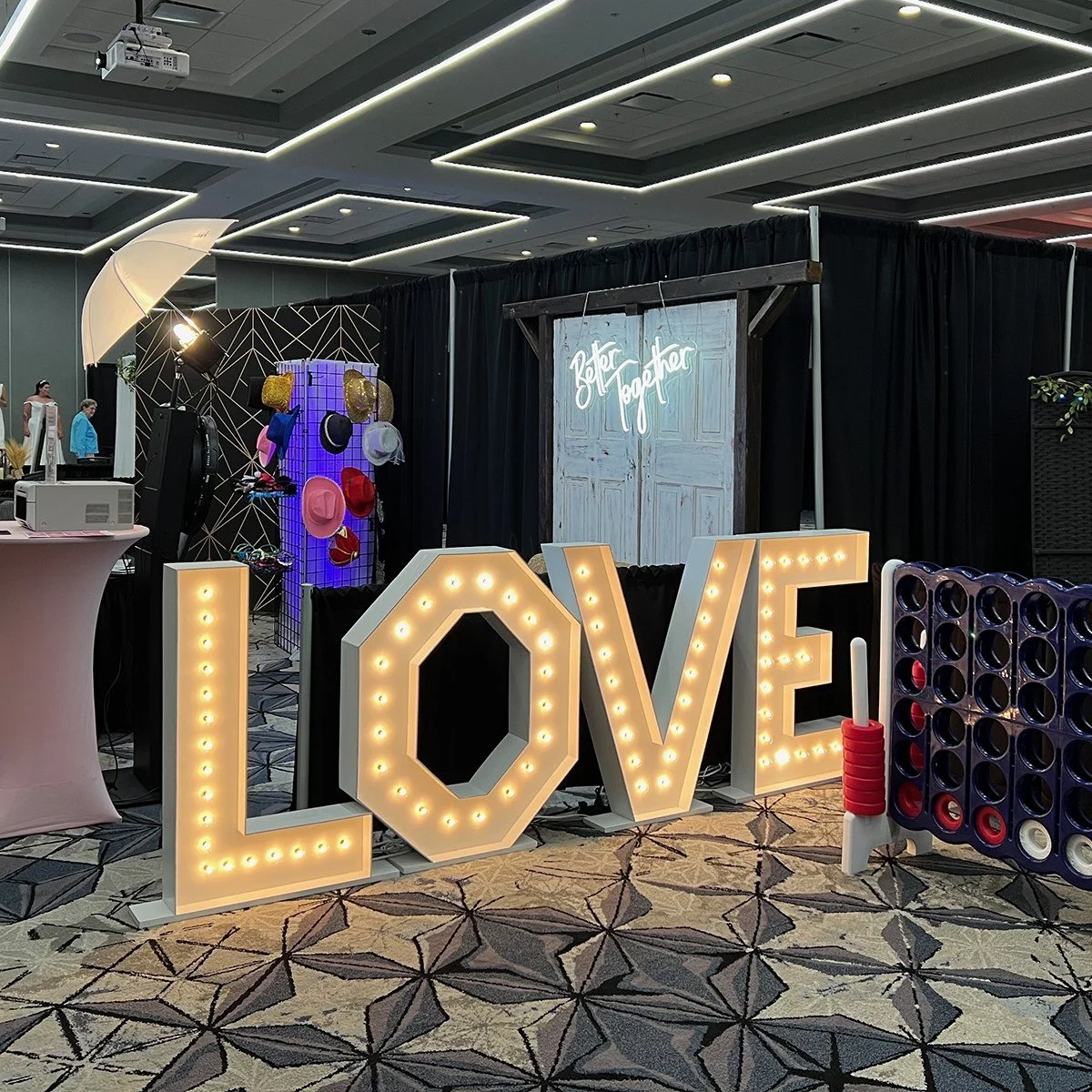 Lighted LOVE Letters.