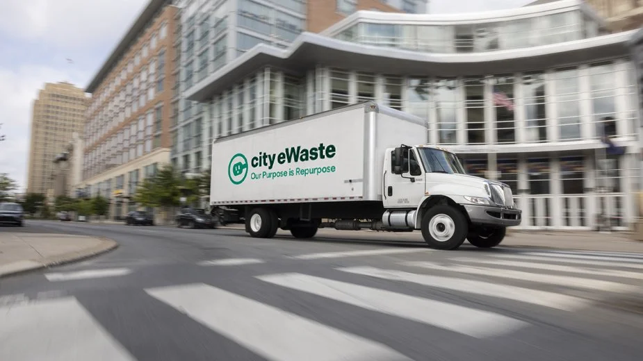 City eWaste box truck