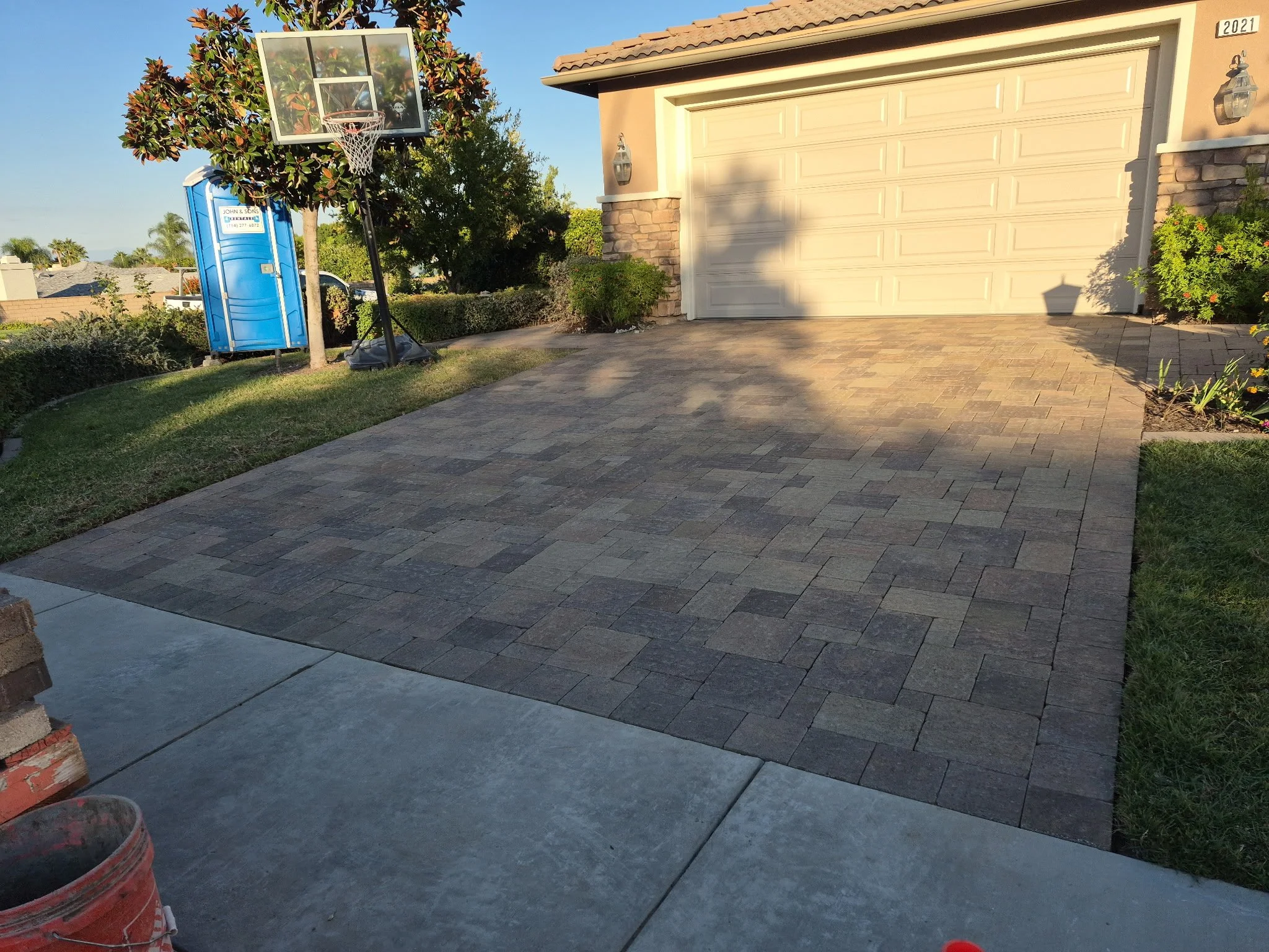 Hardscaped Driveway