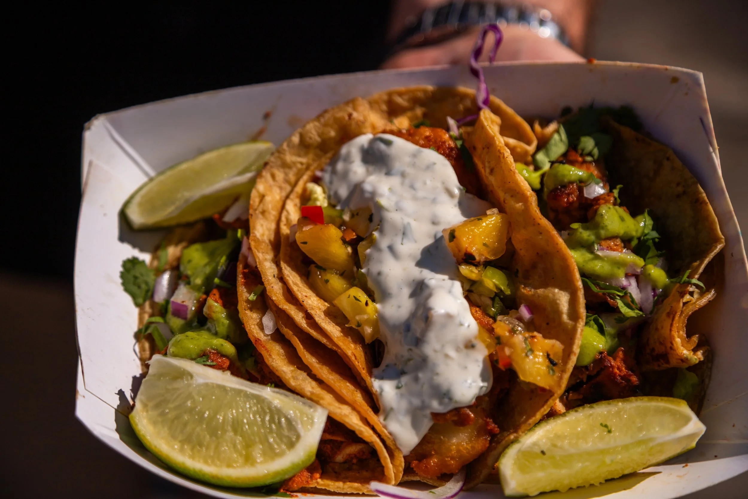 Fresh market tacos from Lavender Haze Mobile