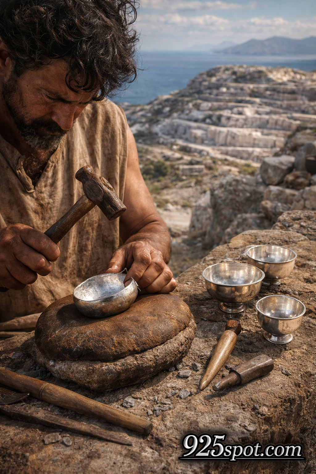 Cycladic ultra-thin silver vessels 2700 BCE early Bronze Age craftsmanship