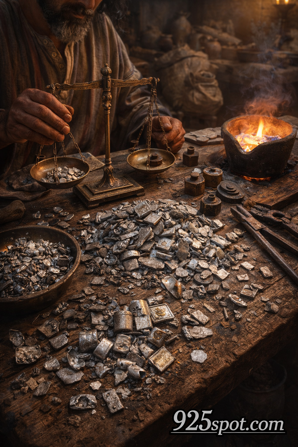 Hacksilver hoards Levant recycled compositional analysis