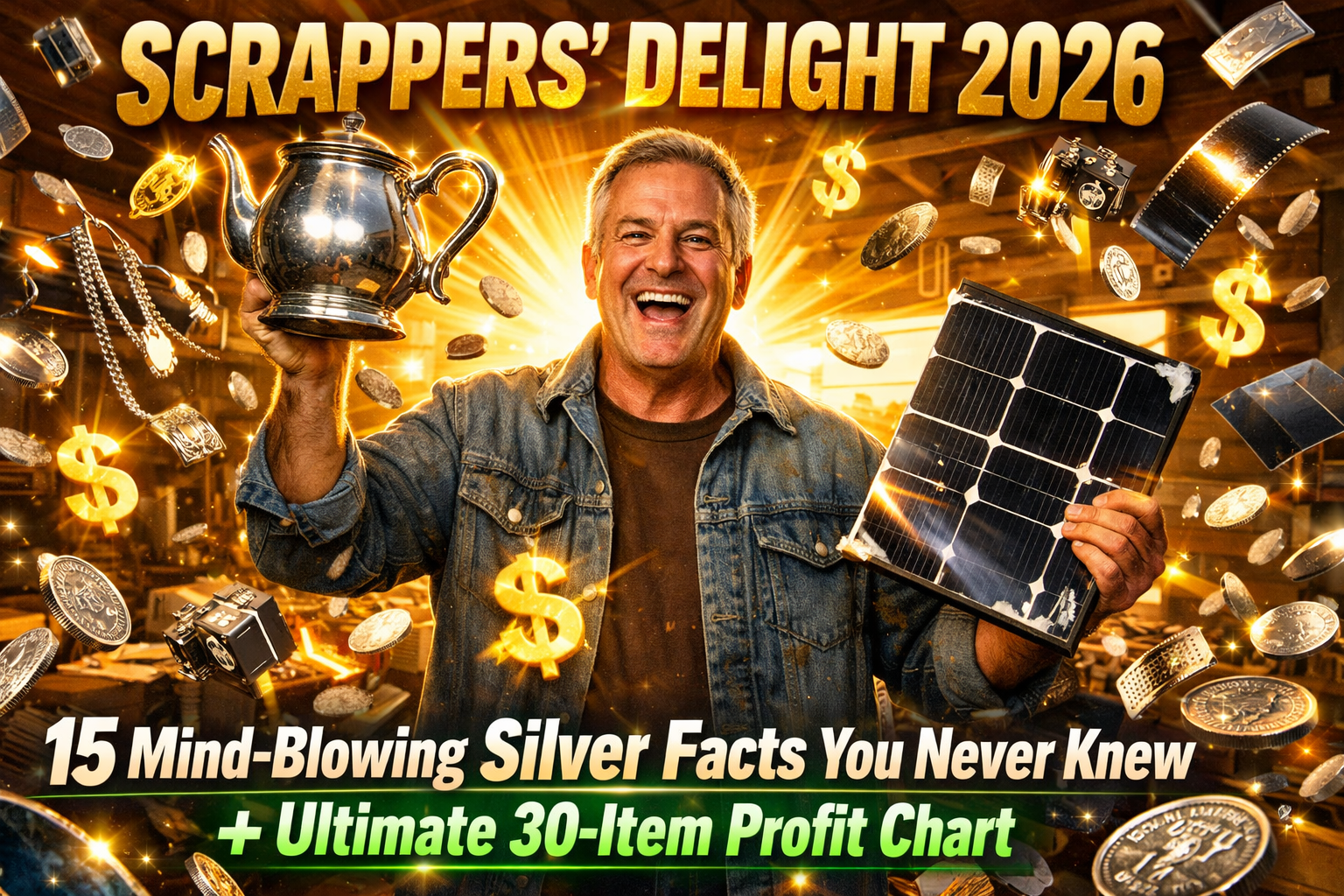 Scrappers' Delight 2026: 15 Mind-Blowing Silver Facts You Never Knew + The Ultimate 30-Item Scrap Profit Chart