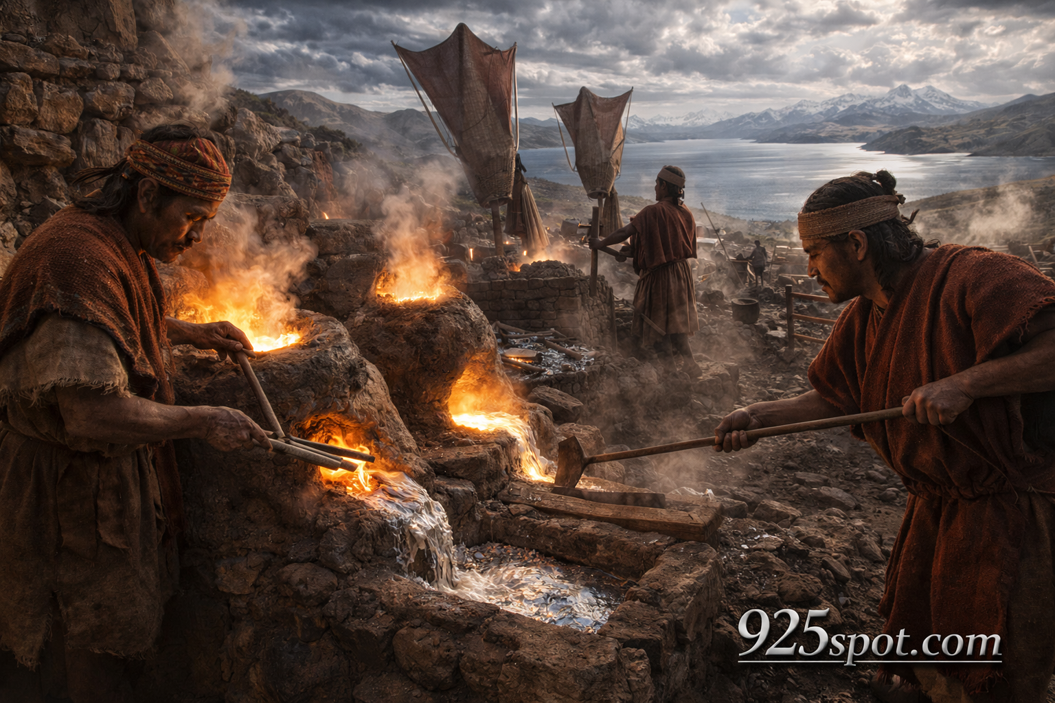 Pre-Inca high-temperature cupellation 60-120 CE Lake Titicaca