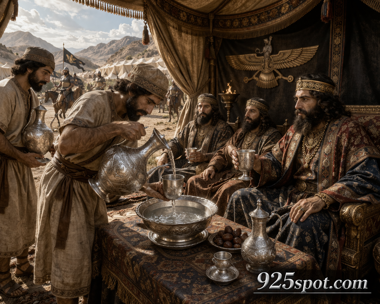 Persian kings silver vessels antimicrobial water freshness