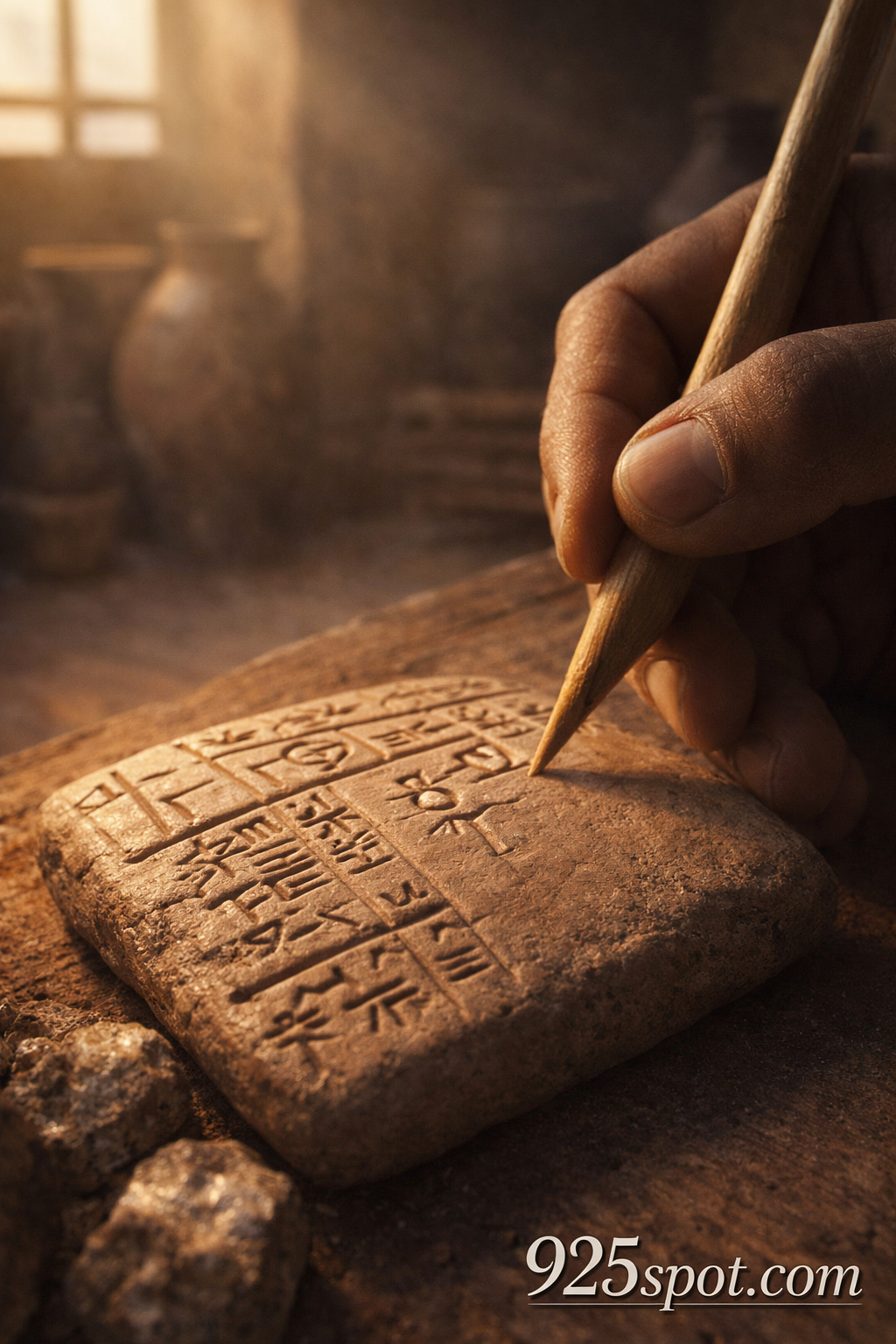 Uruk proto-cuneiform tablets silver sign 3300 BCE