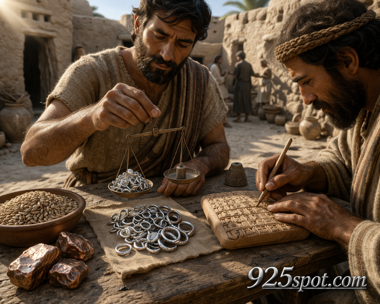 Silver prestige material before money Mesopotamia early Dynastic