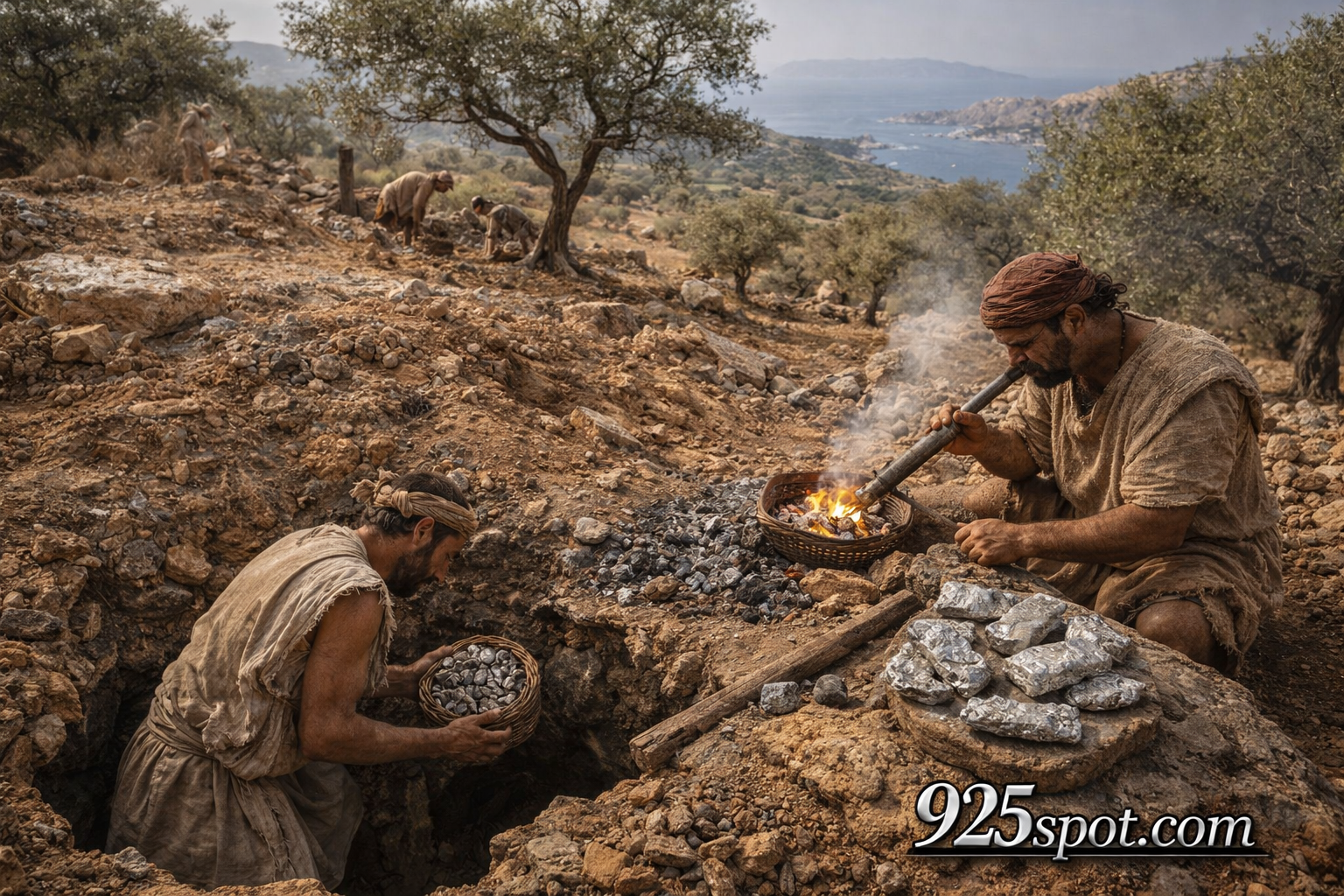 Laurion mines Greece 4th millennium BCE early exploitation