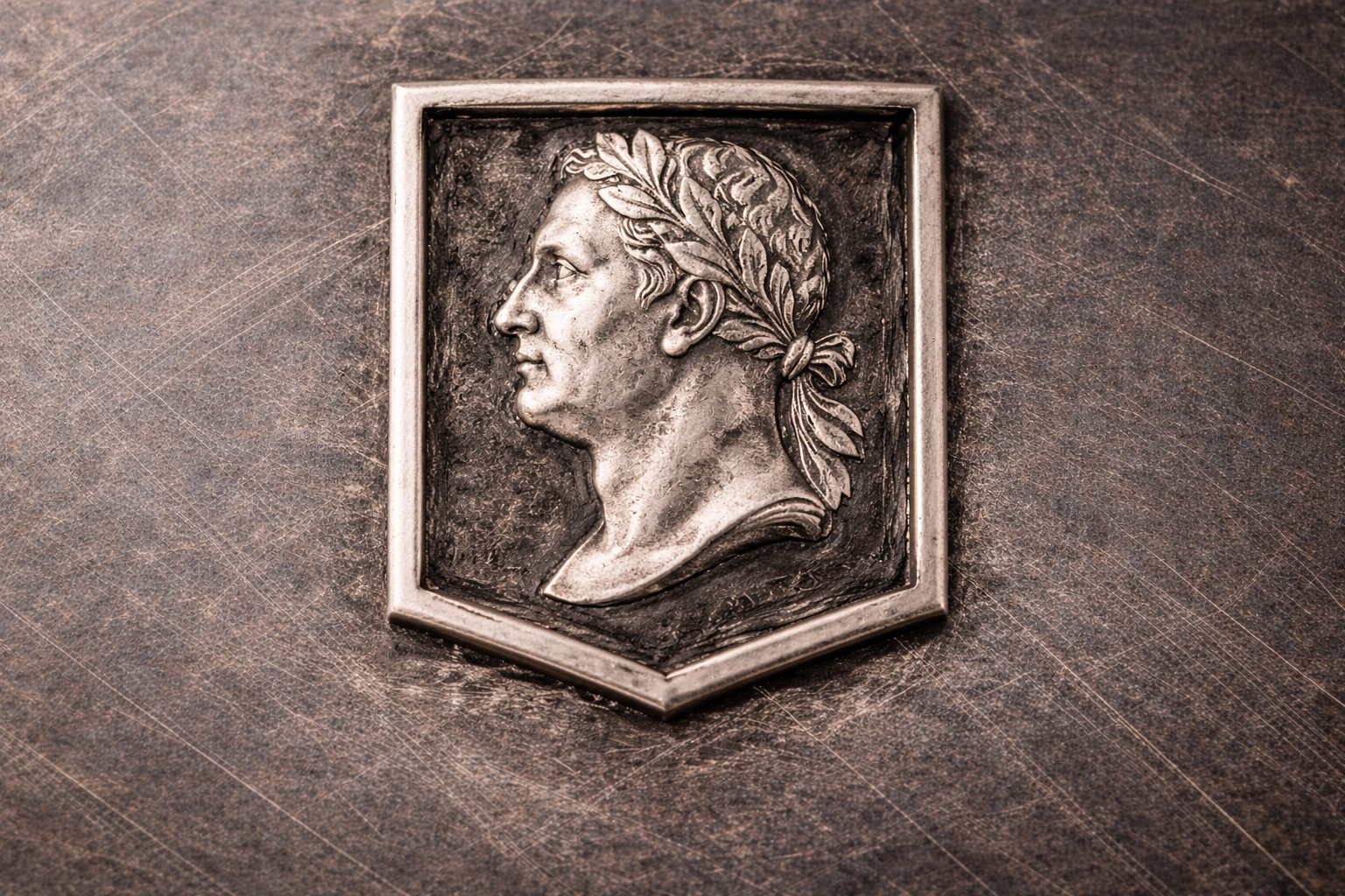 Close-up of authentic Sovereign’s Head hallmark featuring King George III on sterling silver