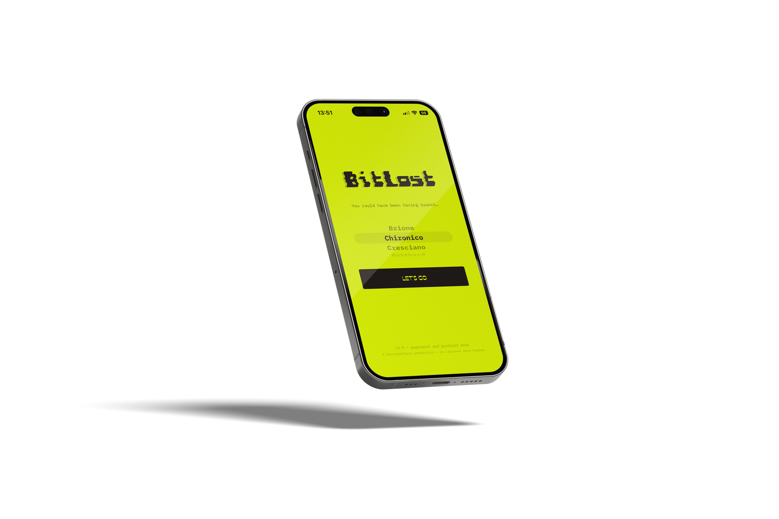 BitLost area picker screen showing available Swiss bouldering areas.