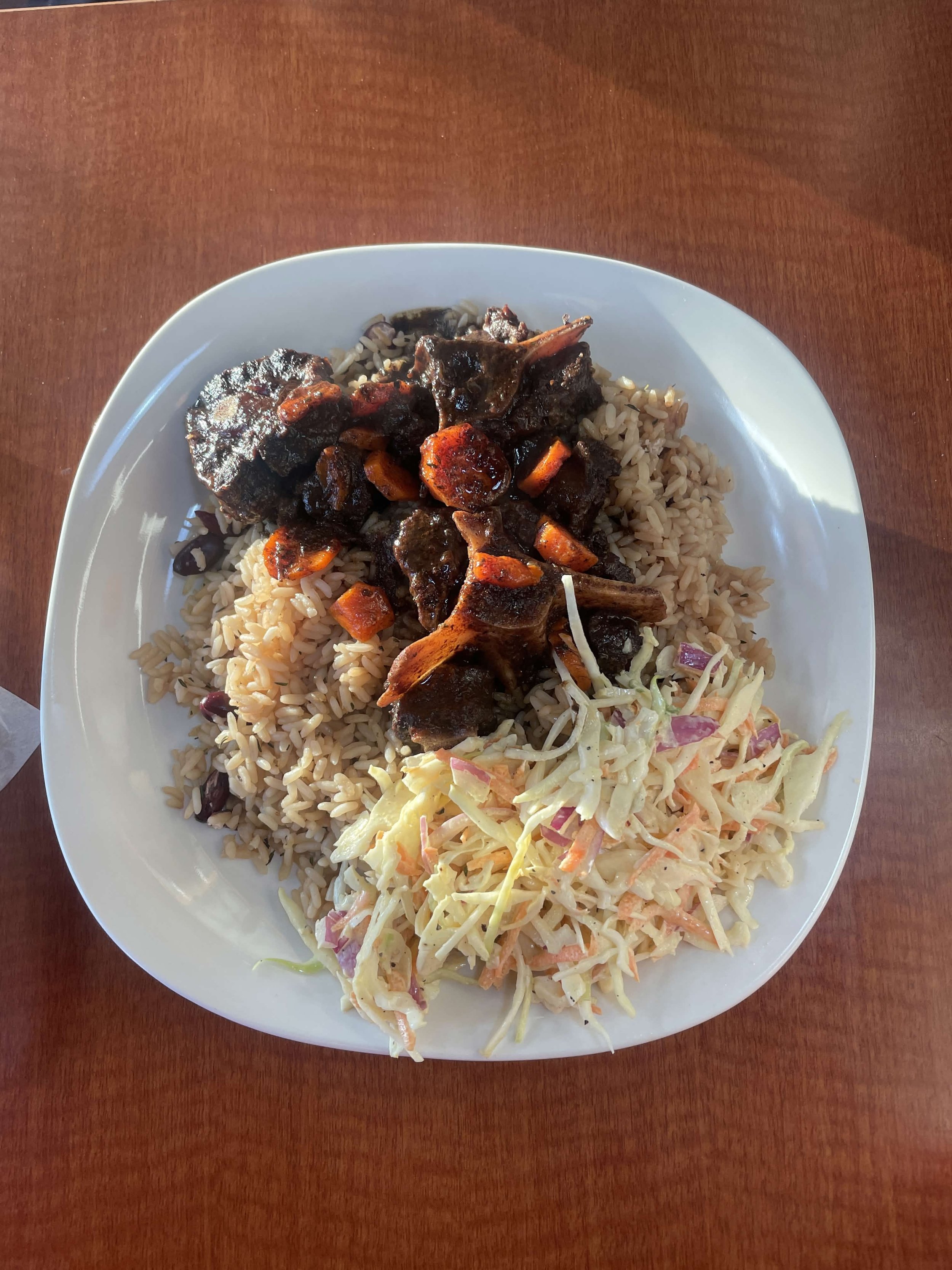 Oxtail and Rice and Peas