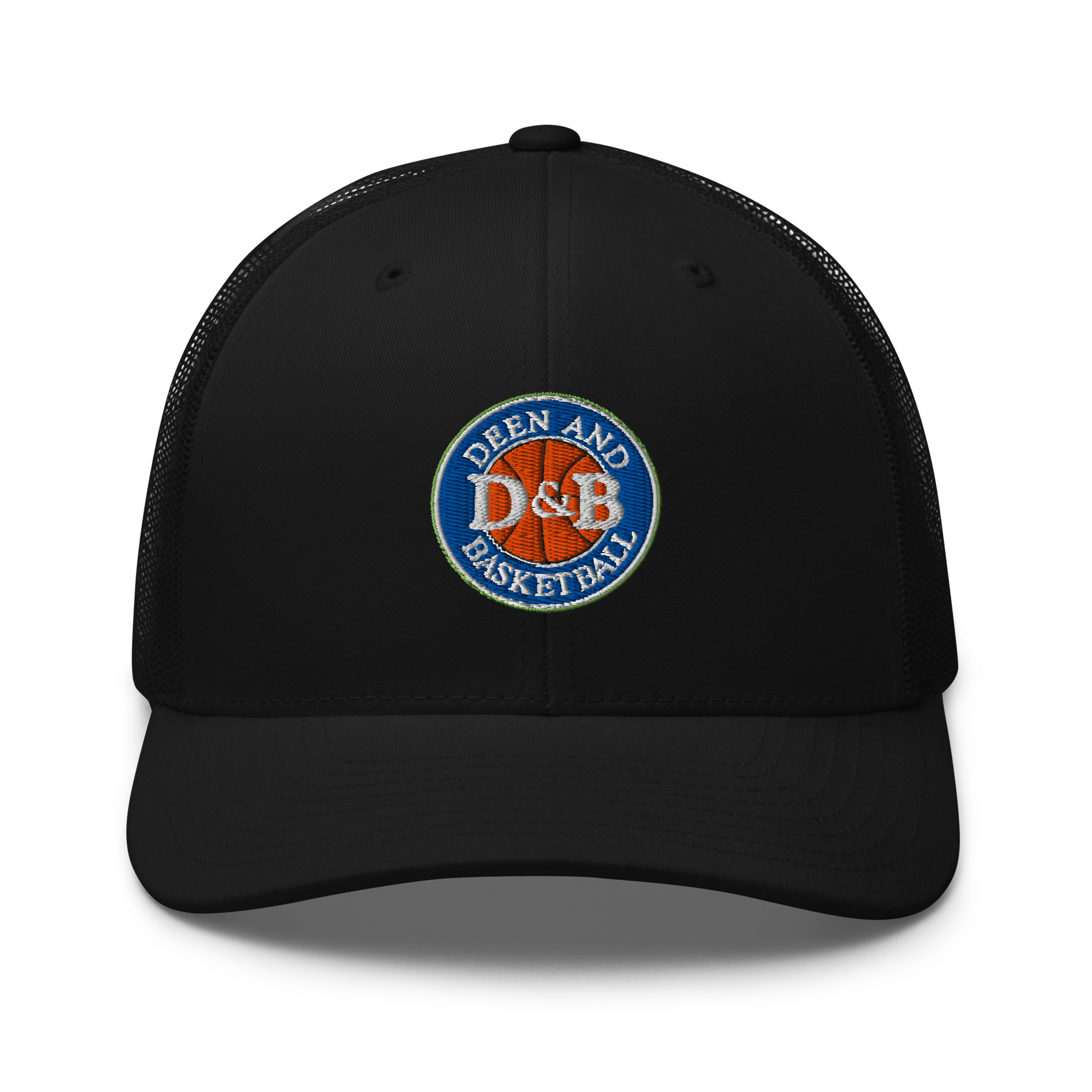 Black Deen and Basketball retro trucker hat