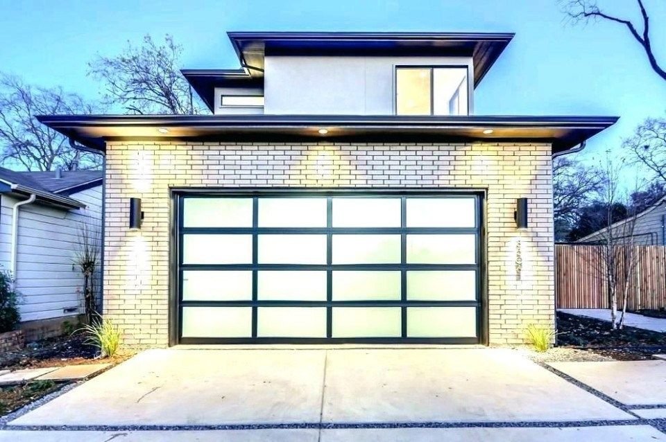 Beautiful home with garage door