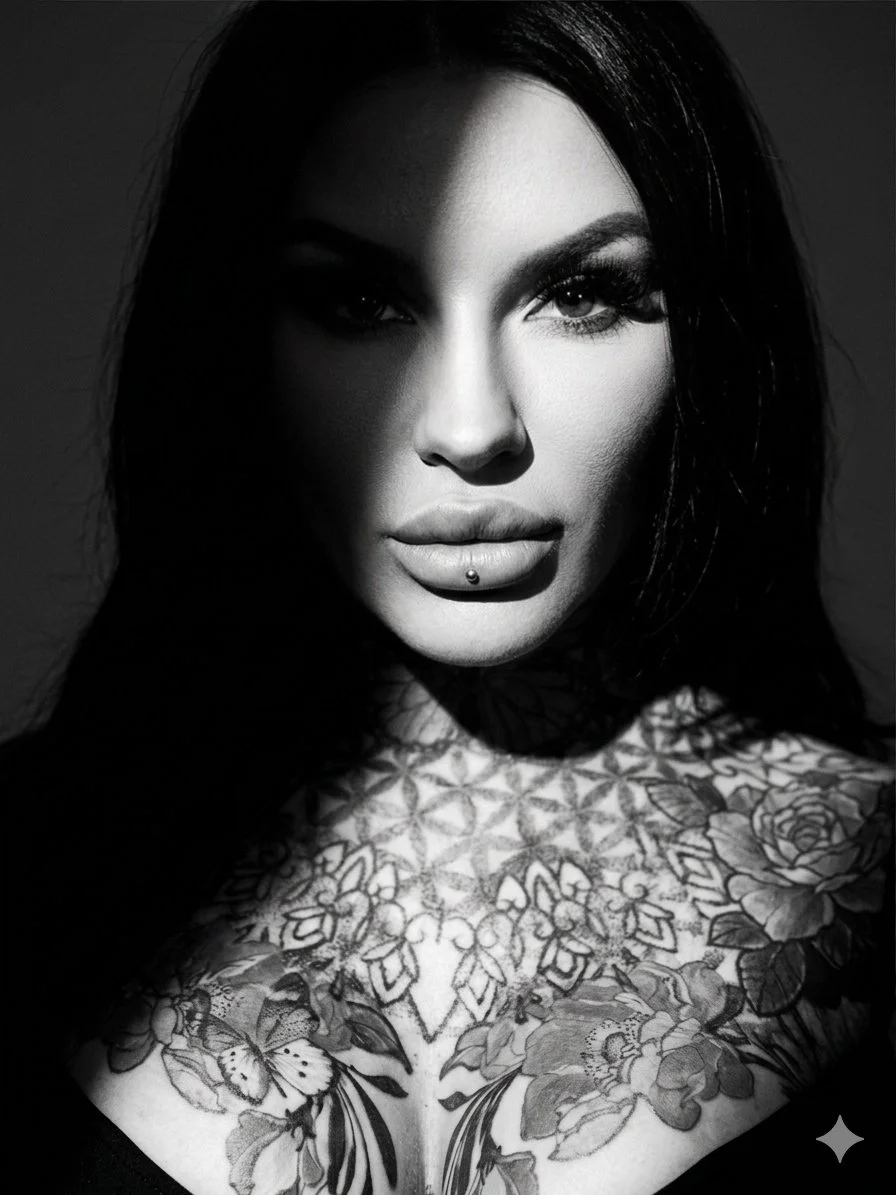 woman with extensions