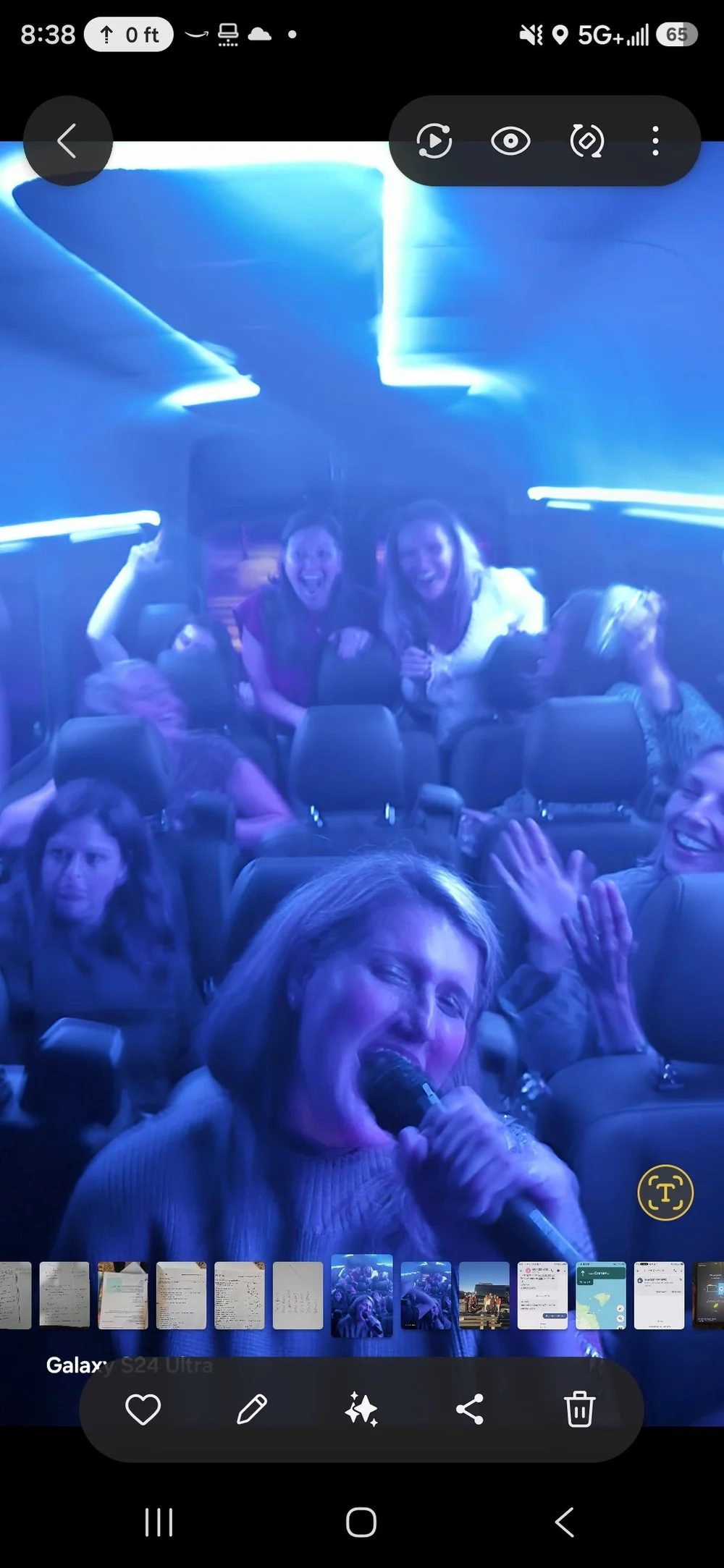 Karaoke aboard the Sprinter
