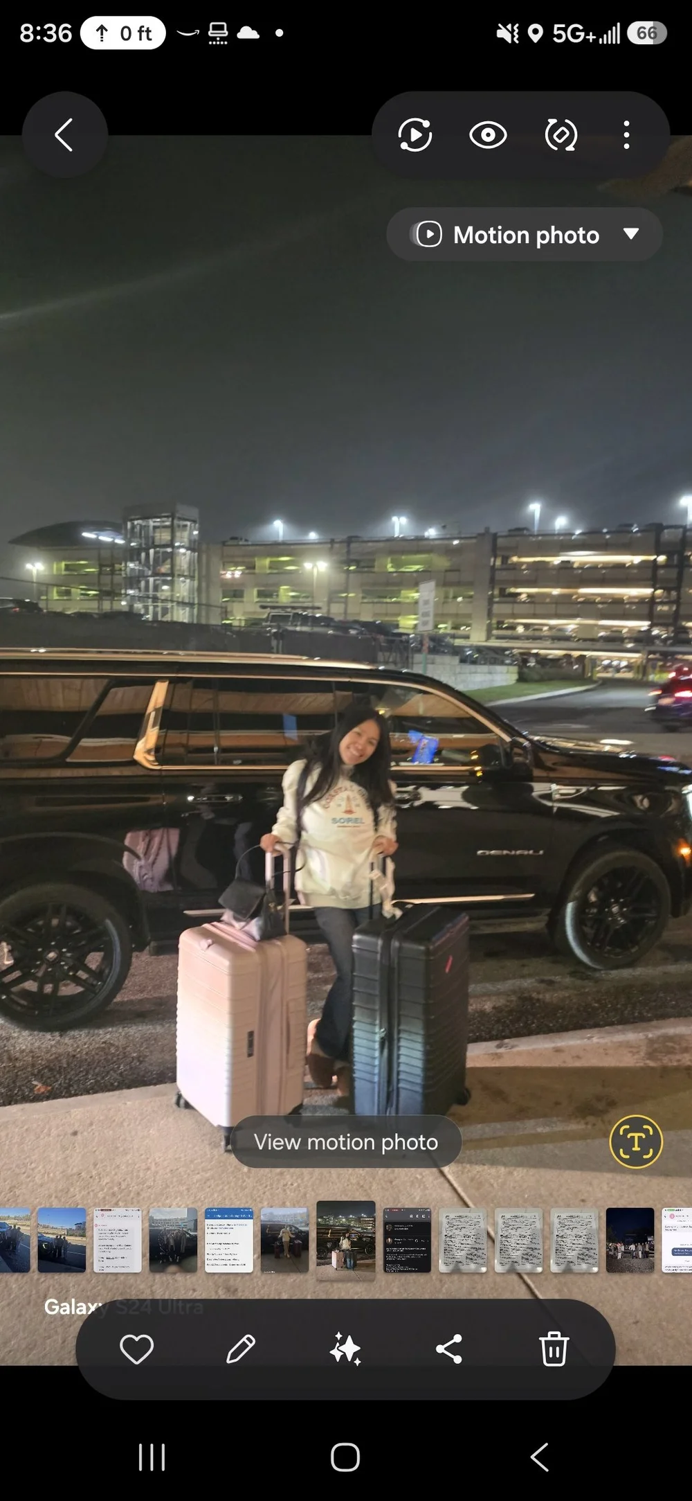 Yukon pickup at Portland Jetport