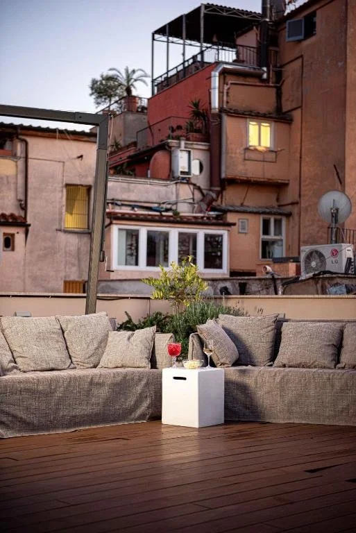 Terrass på Nikis Collection Trastevere