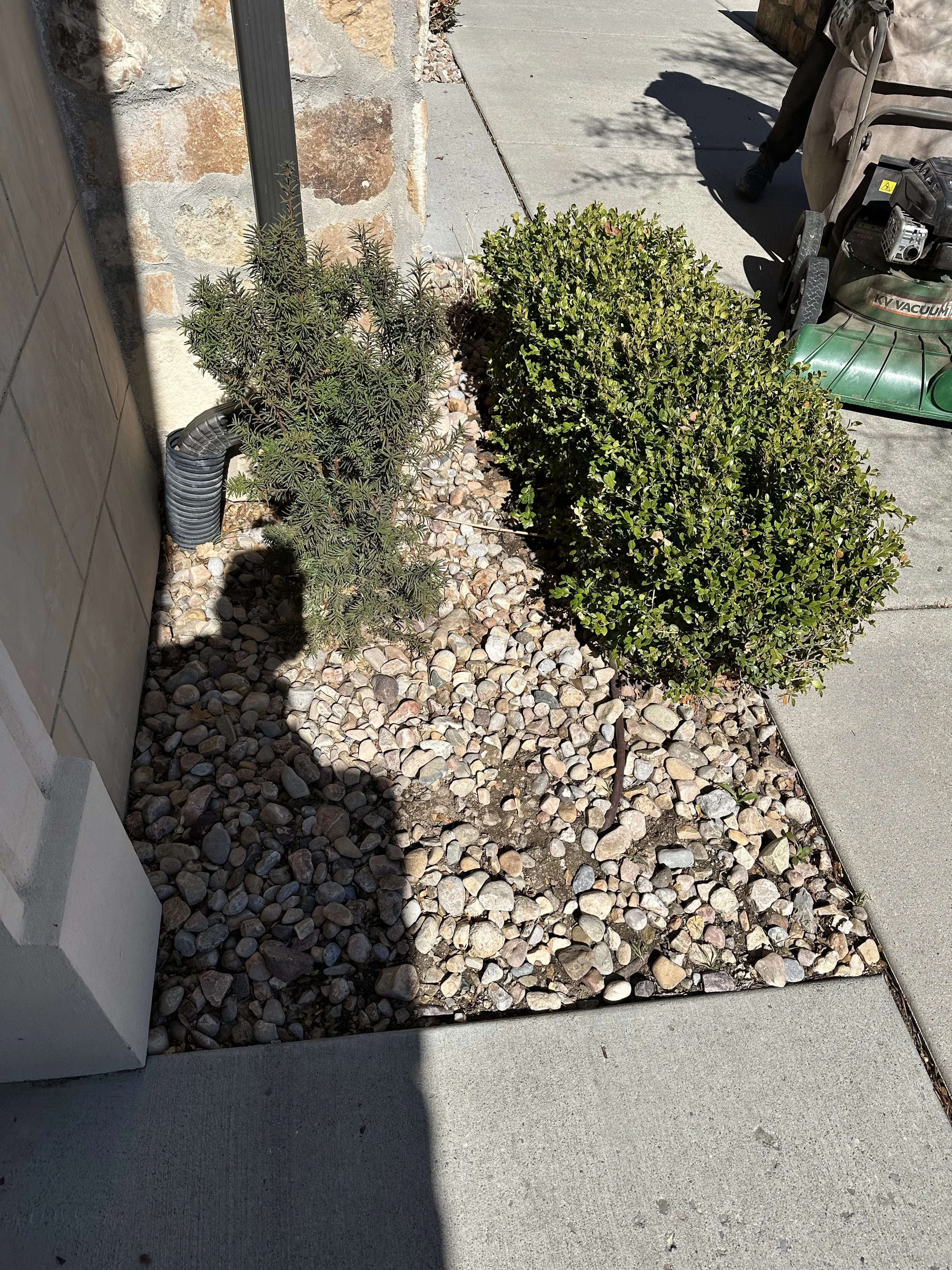 After flower bed cleanup in Utah County