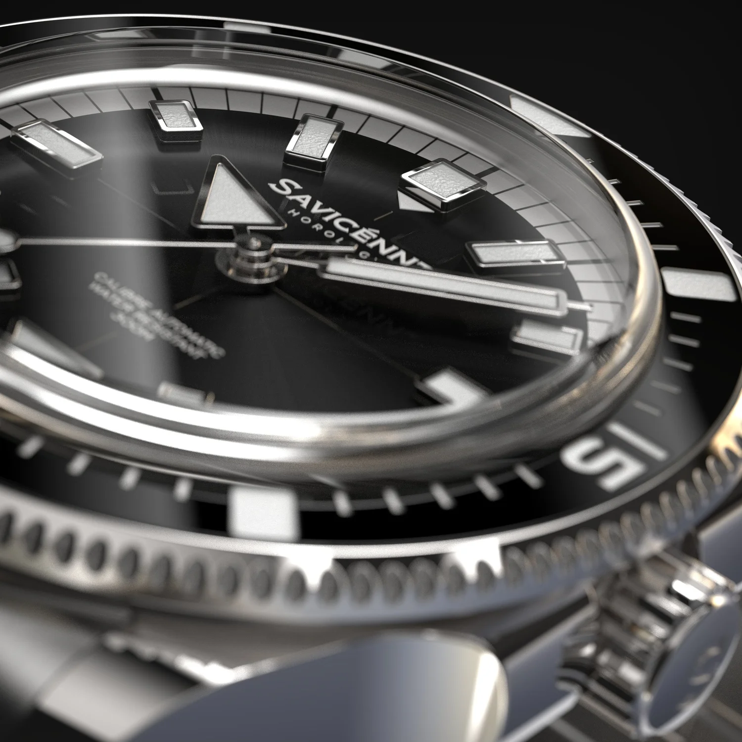 SAVICÉNNTI CETUS DIVER black metal bracelet side product image