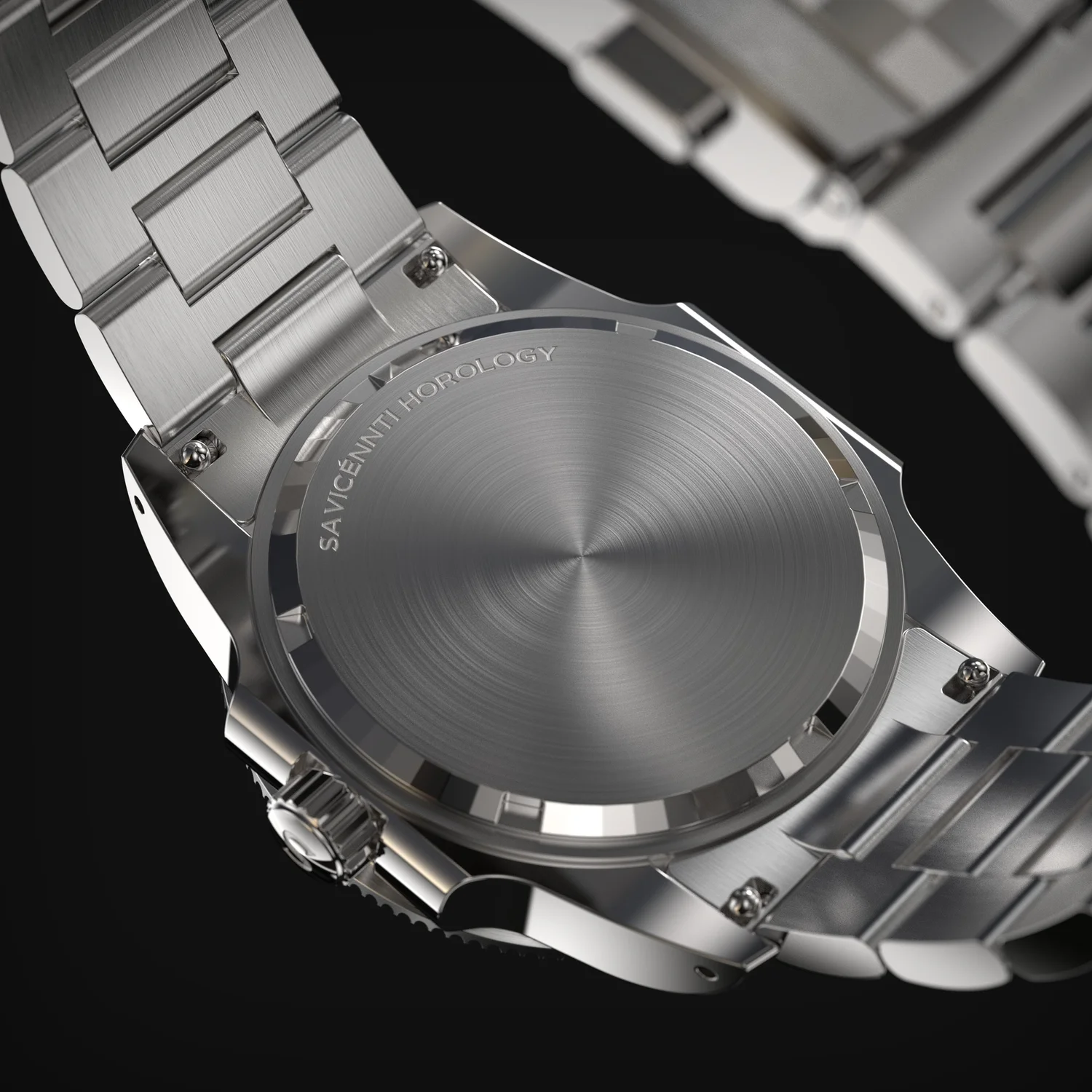 SAVICÉNNTI CETUS DIVER black metal bracelet detailed product image