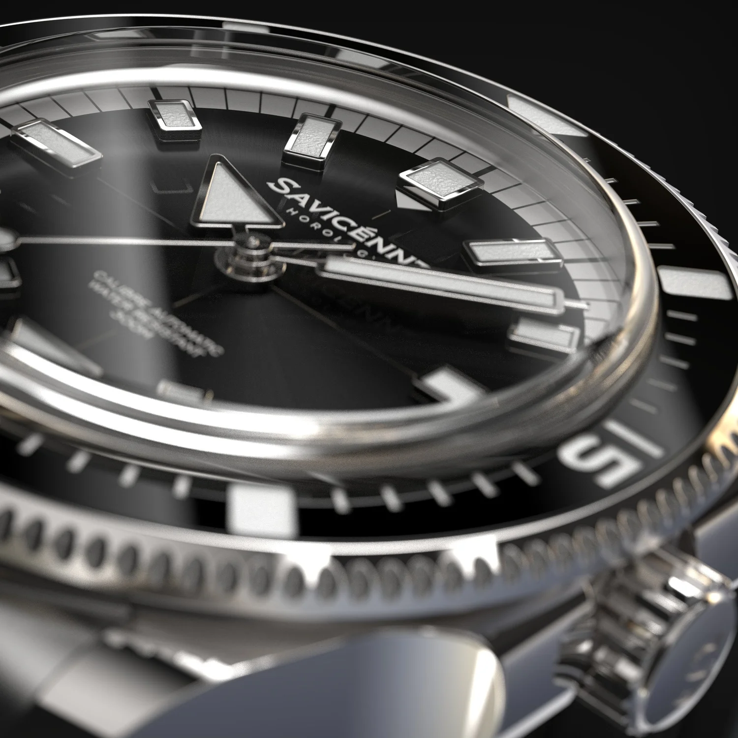 SAVICÉNNTI CETUS DIVER black rubber strap additional product image