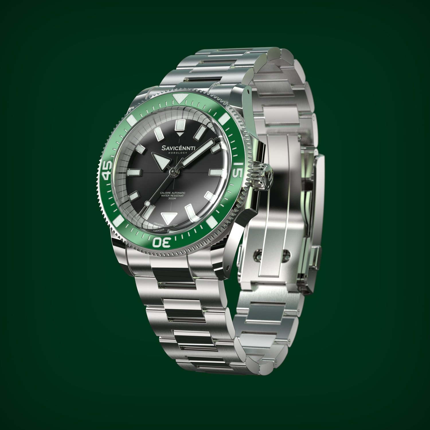 SAVICÉNNTI CETUS DIVER green metal bracelet additional product image